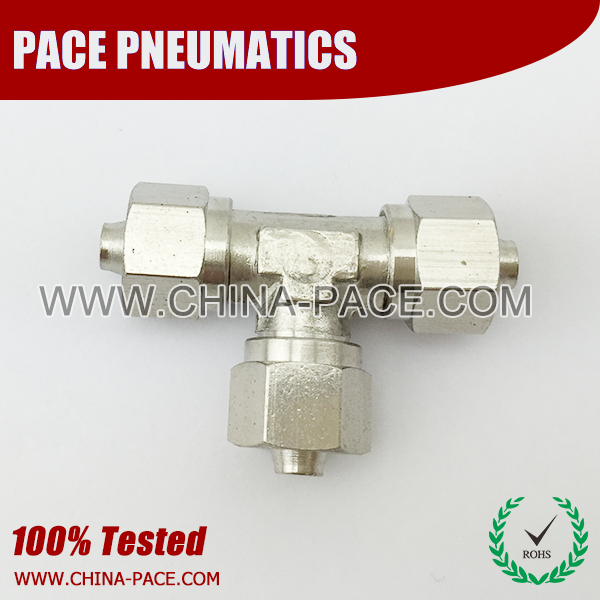 Union Tee stainless steel two touch fittings, push on fittings, SUS rapid fittings